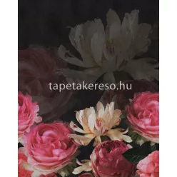   Rasch Magic Walls by Rasch vlies anyagú fekete, pink, krém színű virágos modern poszter