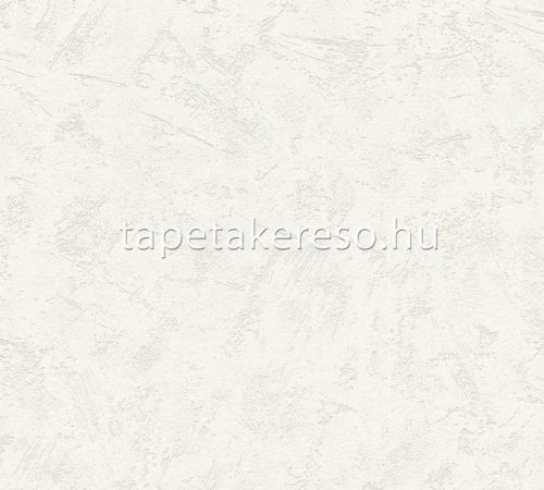 AS Creation 111 Shades of  White habos, vlies anyagú fehér színű vakolt modern tapéta