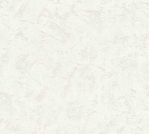 AS Creation 111 Shades of  White habos, vlies anyagú fehér színű vakolt modern tapéta