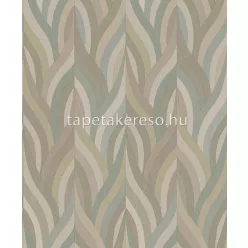   Holden Arabesque vlies, vinyl anyagú kék, beige, mályva, zöld színű hullámos modern tapéta