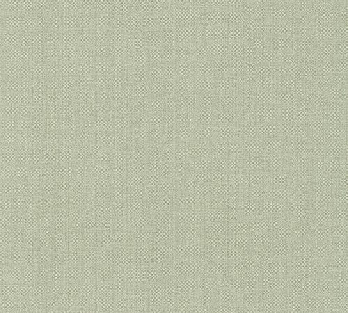 AS Creation Attractive 2 vlies, habos anyagú zöld színű textilhatású, egyszínű modern tapéta