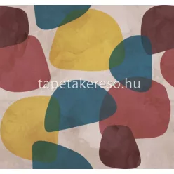   Rasch Magic Walls by Rasch vlies anyagú beige, zöld, kék, bordó, sárga színű geometriai modern poszter