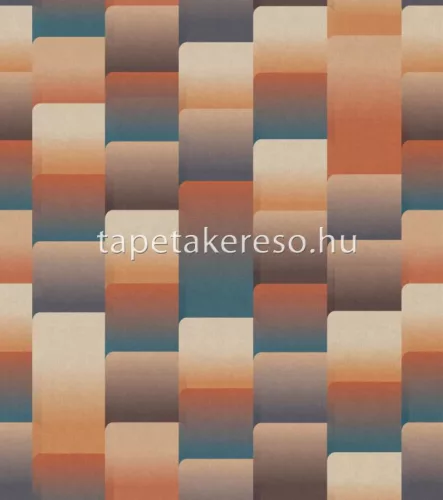 Rasch Magic Walls by Rasch vlies anyagú barna, kék, narancssárga színű geometriai modern poszter