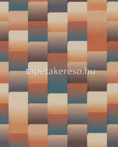 Rasch Magic Walls by Rasch vlies anyagú barna, kék, narancssárga színű geometriai modern poszter