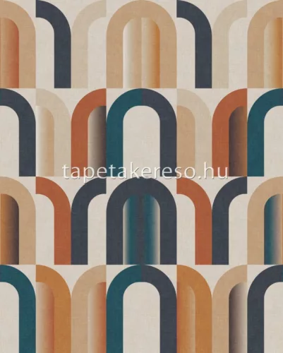 Rasch Magic Walls by Rasch vlies anyagú beige, barna, zöld színű geometriai modern poszter