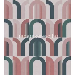   Rasch Magic Walls by Rasch vlies anyagú mályva, zöld színű geometriai modern poszter