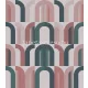 Rasch Magic Walls by Rasch vlies anyagú mályva, zöld színű geometriai modern poszter