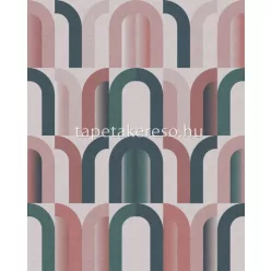   Rasch Magic Walls by Rasch vlies anyagú mályva, zöld színű geometriai modern poszter