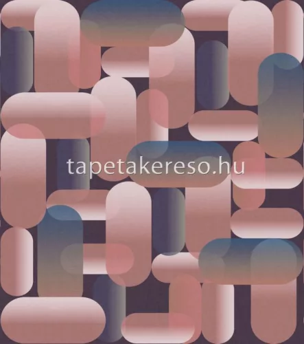 Rasch Magic Walls by Rasch vlies anyagú kék, rózsaszín, lila, barna színű geometriai modern poszter