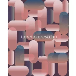   Rasch Magic Walls by Rasch vlies anyagú kék, rózsaszín, lila, barna színű geometriai modern poszter