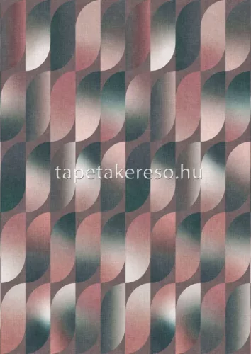 Rasch Magic Walls by Rasch vlies anyagú barna, mályva, zöld színű geometriai modern poszter