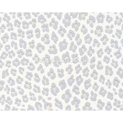   AS Creation Dream Again vlies, habos anyagú fehér, szürke, beige színű párducmintás modern tapéta