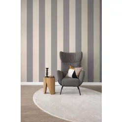   Rasch Schöner Wohnen Cosy Living vlies anyagú beige, szürke színű csíkos Modern panel