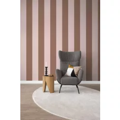   Rasch Schöner Wohnen Cosy Living vlies anyagú mályva, barna színű csíkos Modern panel