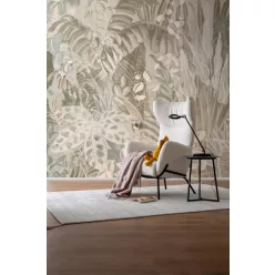   Rasch Schöner Wohnen Cosy Living vlies anyagú barna, fehér, zöld színű növényes, leveles Modern panel