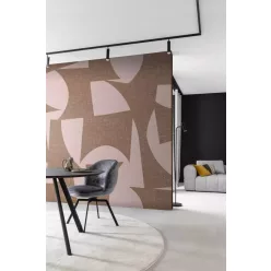   Rasch Schöner Wohnen Cosy Living vlies anyagú mályva, barna színű geometriai Modern panel