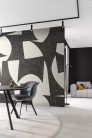 Rasch Schöner Wohnen Cosy Living vlies anyagú fekete, fehér színű geometriai Modern panel
