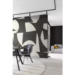  Rasch Schöner Wohnen Cosy Living vlies anyagú fekete, fehér színű geometriai Modern panel