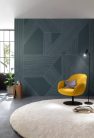Rasch Schöner Wohnen Cosy Living vlies anyagú kék, ezüst színű geometriai Modern panel