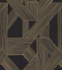 Rasch Schöner Wohnen Cosy Living vlies anyagú fekete, barna színű geometriai Modern panel