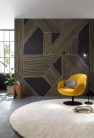 Rasch Schöner Wohnen Cosy Living vlies anyagú fekete, barna színű geometriai Modern panel