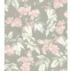 Rasch Schöner Wohnen Cosy Living vlies anyagú zöld, fehér, rózsaszín színű virágos, leveles Modern panel