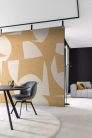 Rasch Schöner Wohnen Cosy Living vlies anyagú beige, mustársárga színű geometriai Modern panel