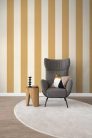 Rasch Schöner Wohnen Cosy Living vlies anyagú fehér, mustársárga színű csíkos Modern panel