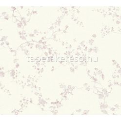   AS Creation Metropolitan Storys habos, vlies anyagú fehér, lila színű ágas modern tapéta