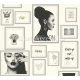 AS Creation Metropolitan Storys vinyl, vlies anyagú fehér, arany, ezüst, fekete színű feliratos, képkeret modern tapéta