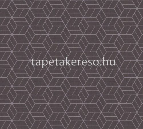 AS Creation Metropolitan Storys habos, vlies anyagú barna, ezüst, csillámos színű 3d, geometriai modern tapéta