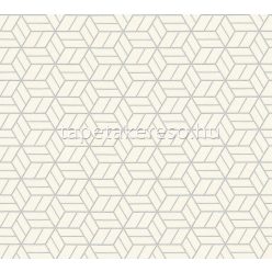   AS Creation Metropolitan Storys habos, vlies anyagú fehér, ezüst, csillámos színű 3d, geometriai modern tapéta