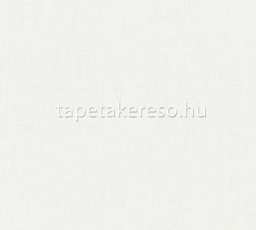 AS Creation Metropolitan Storys vinyl, vlies anyagú fehér színű textilhatású, egyszínű klasszikus tapéta