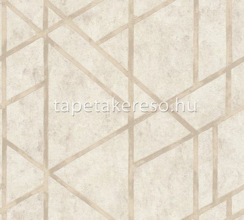 AS Creation Metropolitan Storys vinyl, vlies anyagú beige színű geometriai modern tapéta