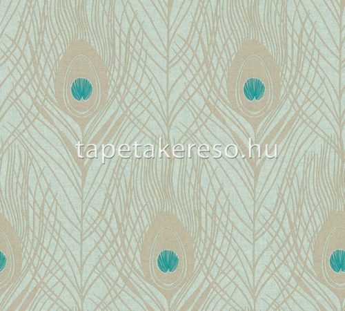 Architects Paper Finest vlies, vinyl anyagú zöld, barna színű tollas modern tapéta