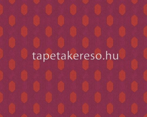Architects Paper Absolutely Chic vlies anyagú lila, narancssárga színű geometriai modern tapéta