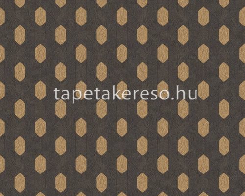 Architects Paper Absolutely Chic vlies anyagú arany, fekete színű geometriai modern tapéta