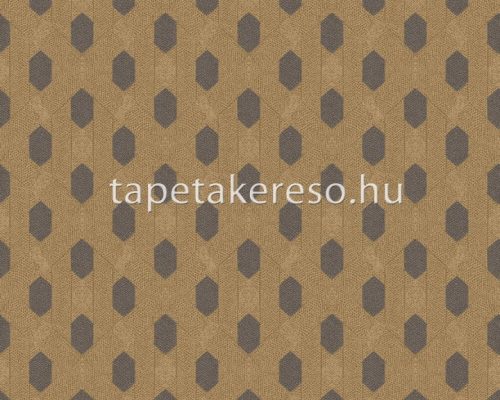 Architects Paper Absolutely Chic vlies anyagú arany, fekete színű geometriai modern tapéta