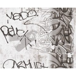   AS Creation Boys & Girls 6 papír anyagú fekete, szürke színű grafiti gyerek tapéta