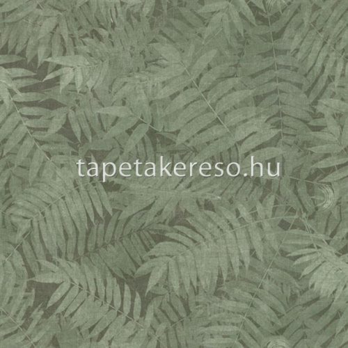 Midbec Passion vlies, vinyl anyagú zöld, szürke színű leveles modern, natural tapéta