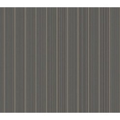  Adawall Alfa vinyl anyagú szürke, arany színű szövethatású, csíkos modern tapéta