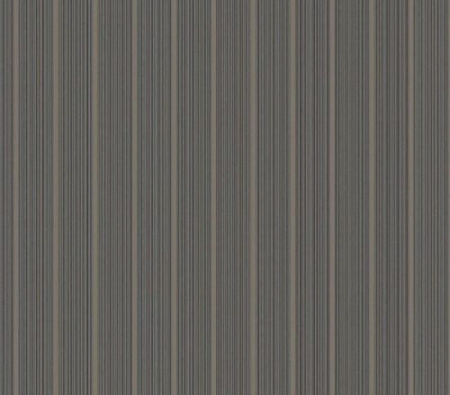 Adawall Alfa vinyl anyagú szürke, arany színű szövethatású, csíkos modern tapéta