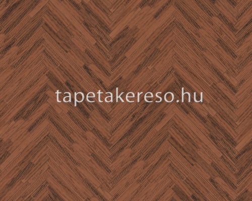 AS Creation Versace 4 vlies, vinyl anyagú barna színű geometriai, famintás klasszikus tapéta