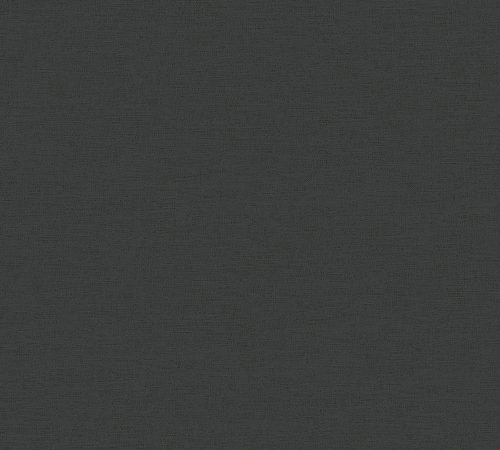 AS Creation Pint Walls vlies, vinyl anyagú fekete színű textilhatású, egyszínű modern tapéta