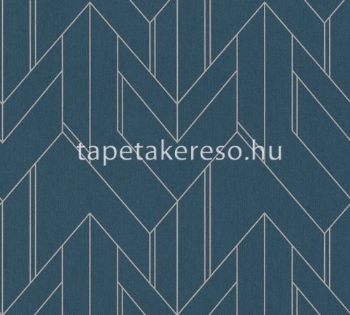AS Creation Villa vlies anyagú kék, beige, csillámos színű geometriai modern tapéta
