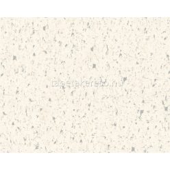   AS Creation New Studio habos, vlies anyagú fehér, ezüst színű parafa modern tapéta