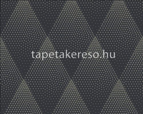 AS Creation New Walls vlies anyagú fekete, arany, csillámos színű pöttyös, geometriai modern tapéta