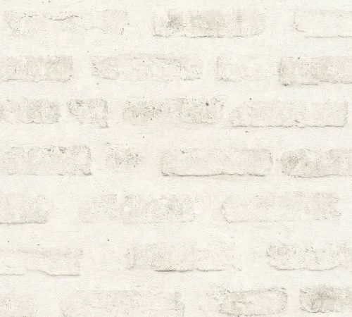 AS Creation 111 Shades of  White vinyl, vlies anyagú szürke színű téglamintás modern tapéta