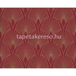   AS Creation New Walls vlies anyagú bordó, arany színű art deco modern tapéta