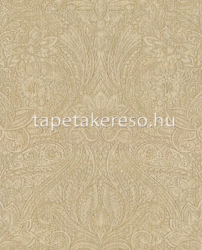 Eijffinger Sundari vlies anyagú szürke, arany színű henna retro tapéta